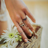 Bague Milo Or Rose Paon Rayures Bagues Monsieur Simone