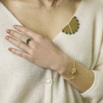 Bague Milo Or Rose Paon Rayures Bagues Monsieur Simone