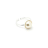 Bague Nélya Argent Perle Ajustable Bagues Monsieur Simone