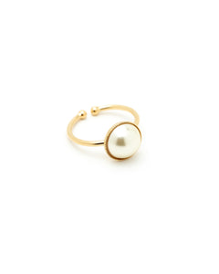 Bague Nélya Or Perle Ajustable Bagues Monsieur Simone