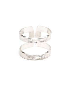 Bague Noah Argent Martelée Ajustable Bagues Monsieur Simone