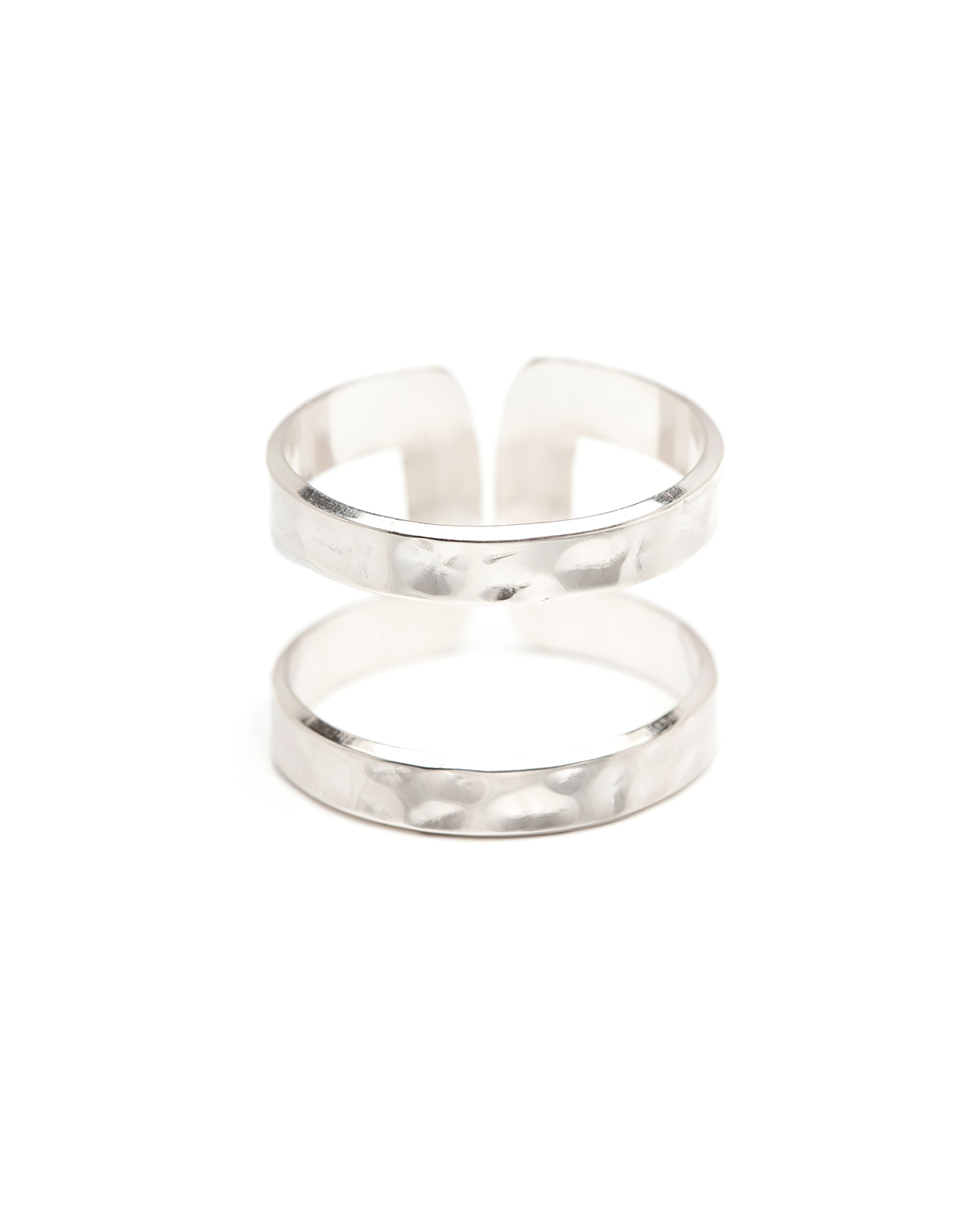 Bague Noah Argent Martelée Ajustable Bagues Monsieur Simone