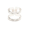 Bague Noah Argent Martelée Ajustable Bagues Monsieur Simone