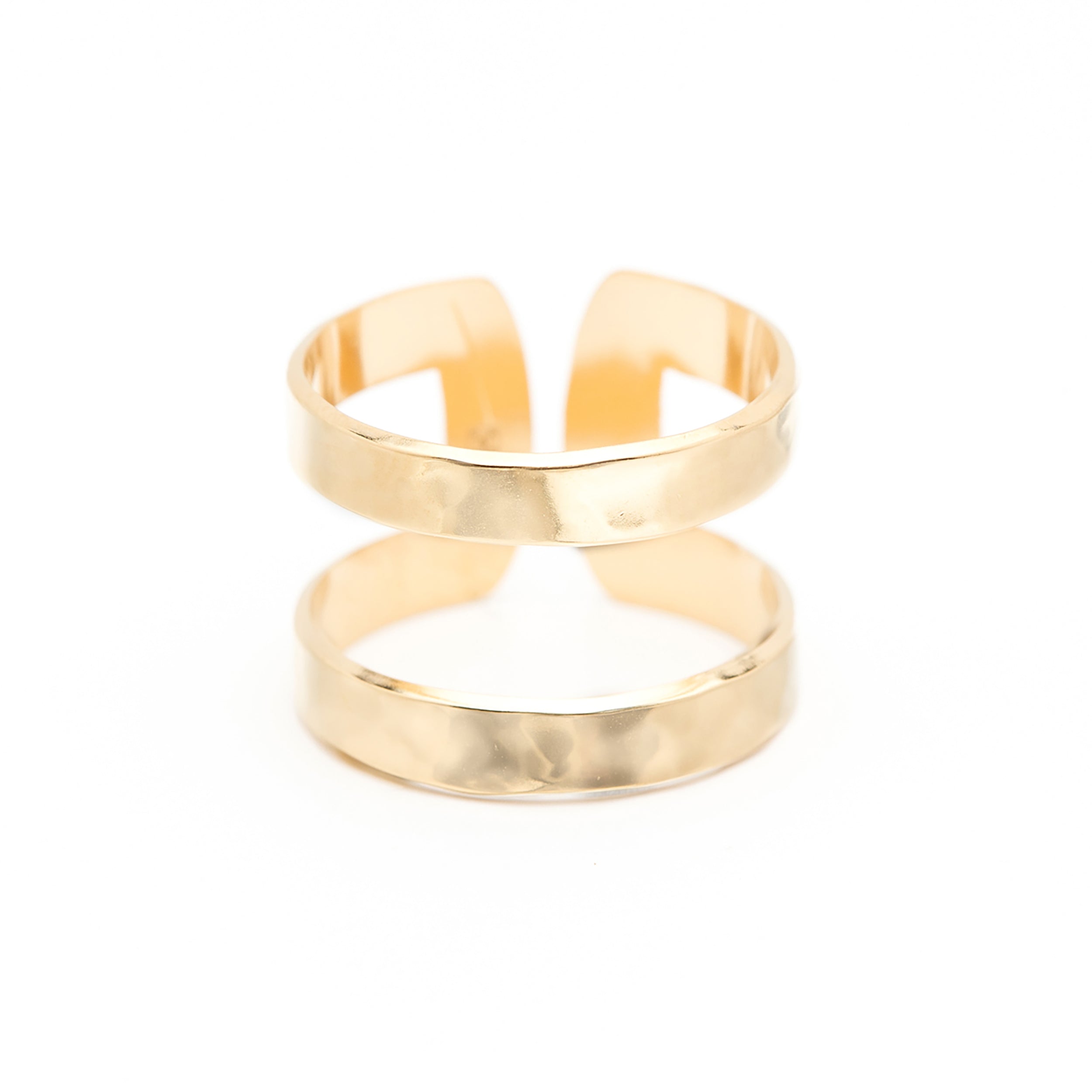 Bague Noah Or Martelée Ajustable Bagues Monsieur Simone