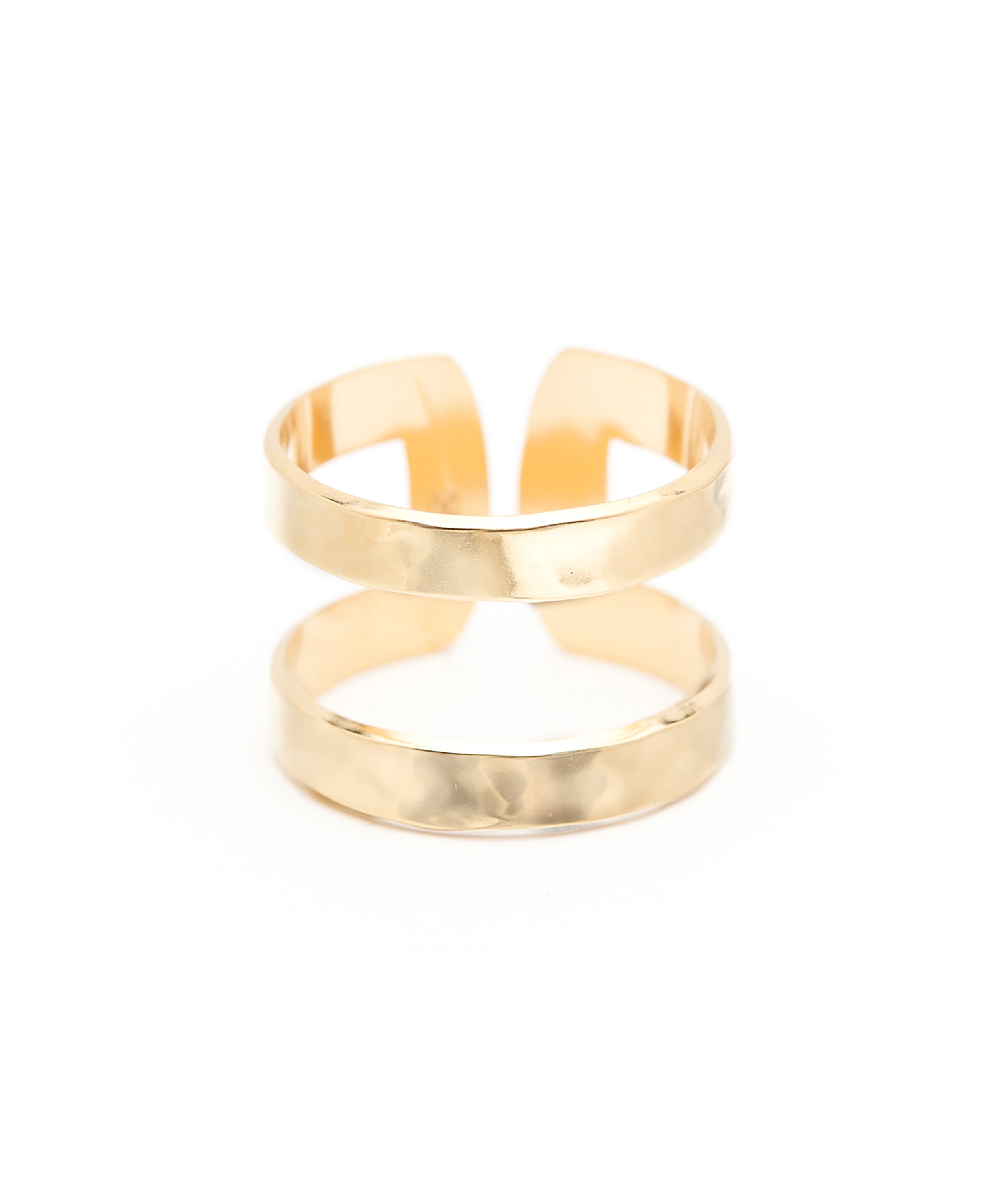 Bague Noah Or Martelée Ajustable Bagues Monsieur Simone