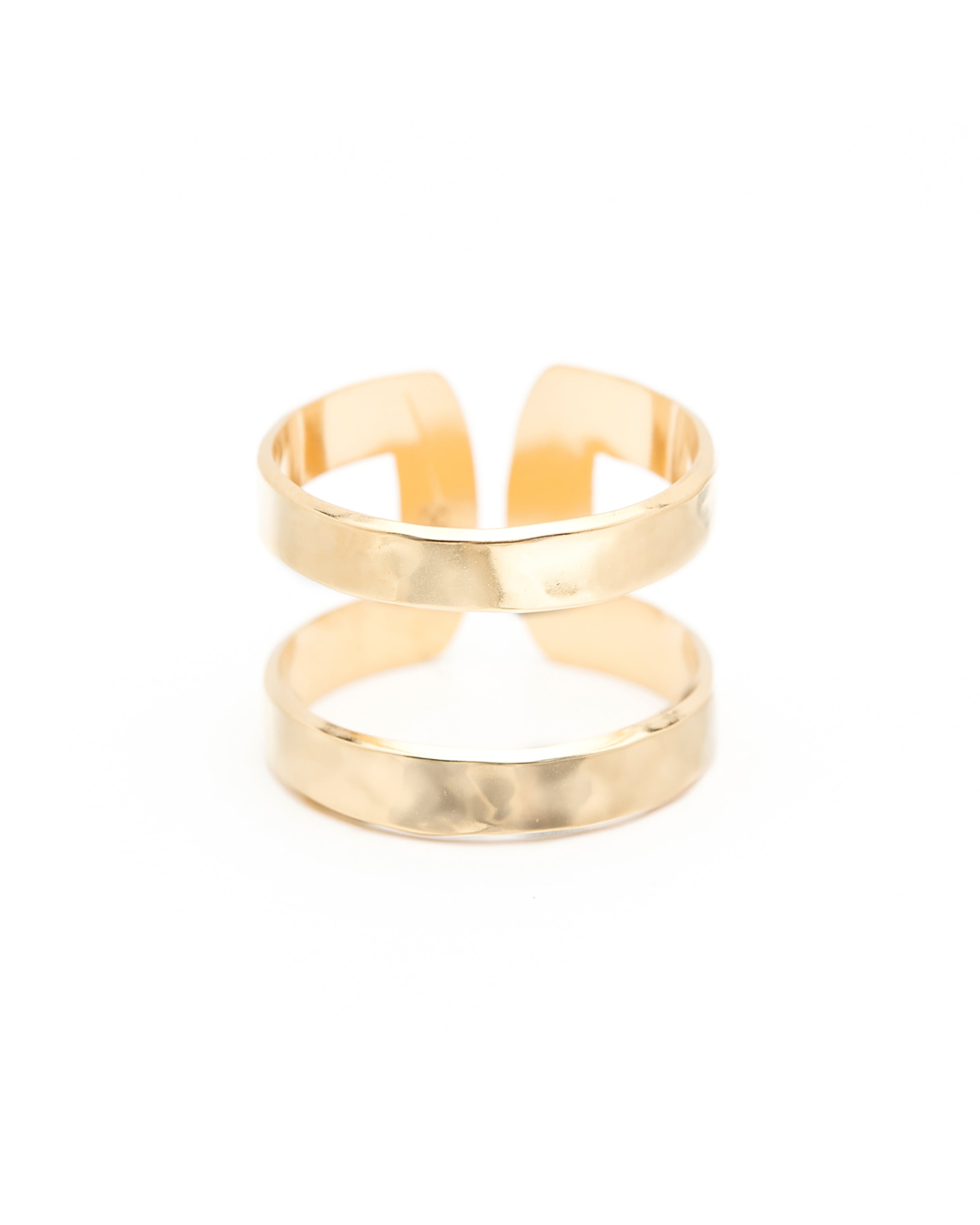 Bague Noah Or Martelée Ajustable Bagues Monsieur Simone