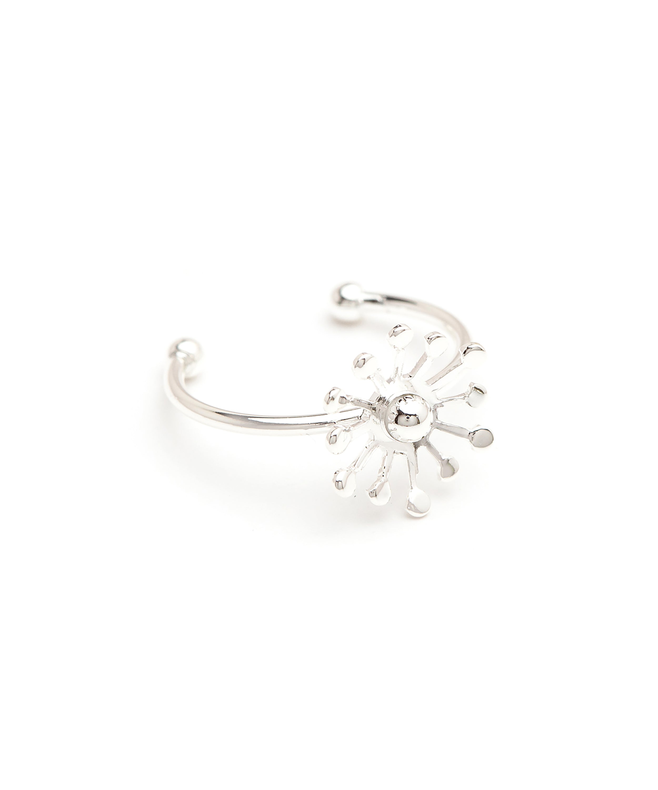 Bague Rhéa Argent Flocon Ajustable Bagues Monsieur Simone