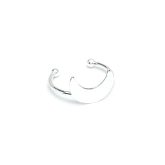 Bague Séléné Argent Lune Ajustable Bagues Monsieur Simone