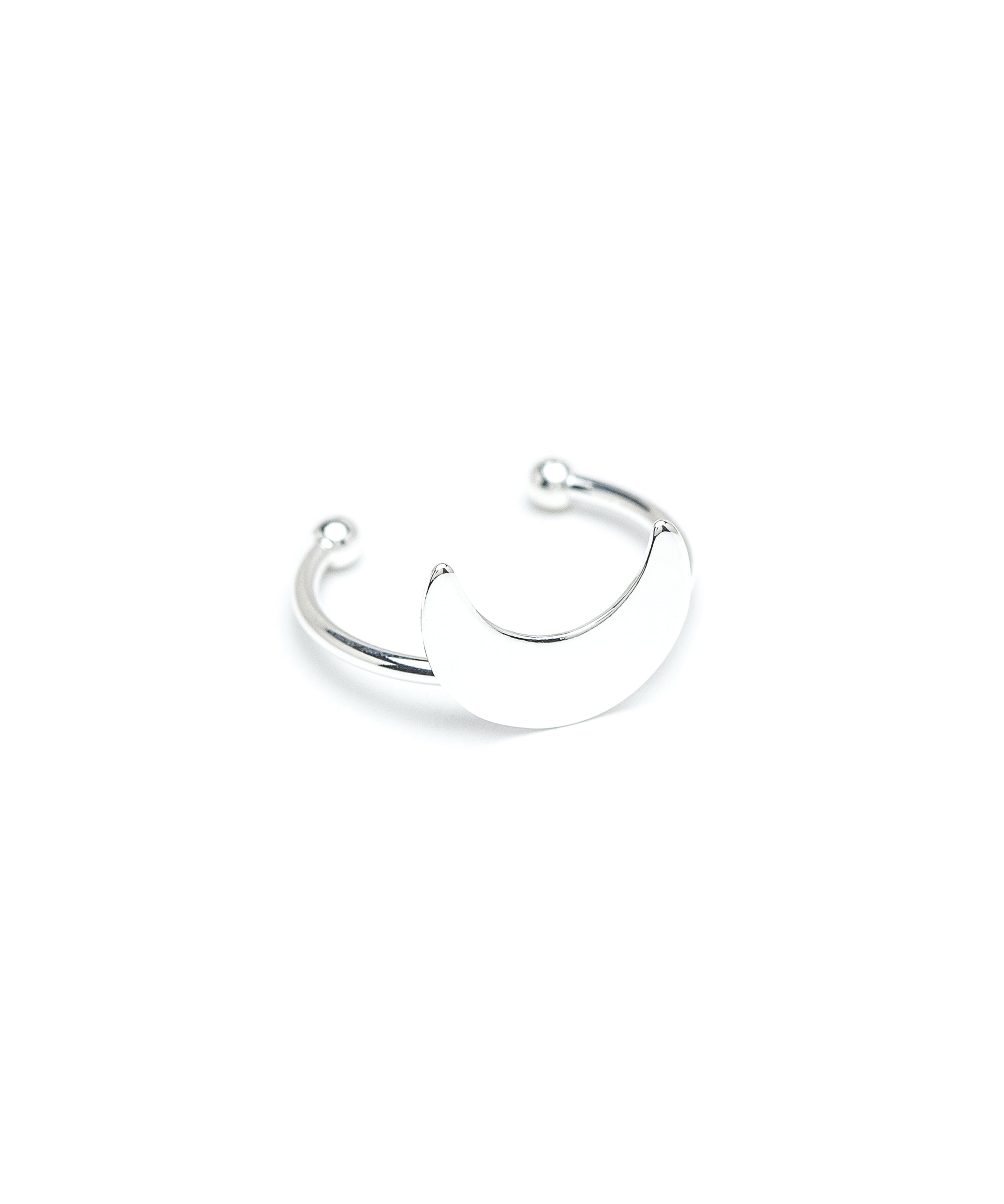 Bague Séléné Argent Lune Ajustable Bagues Monsieur Simone