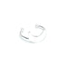Bague Séléné Argent Lune Ajustable Bagues Monsieur Simone