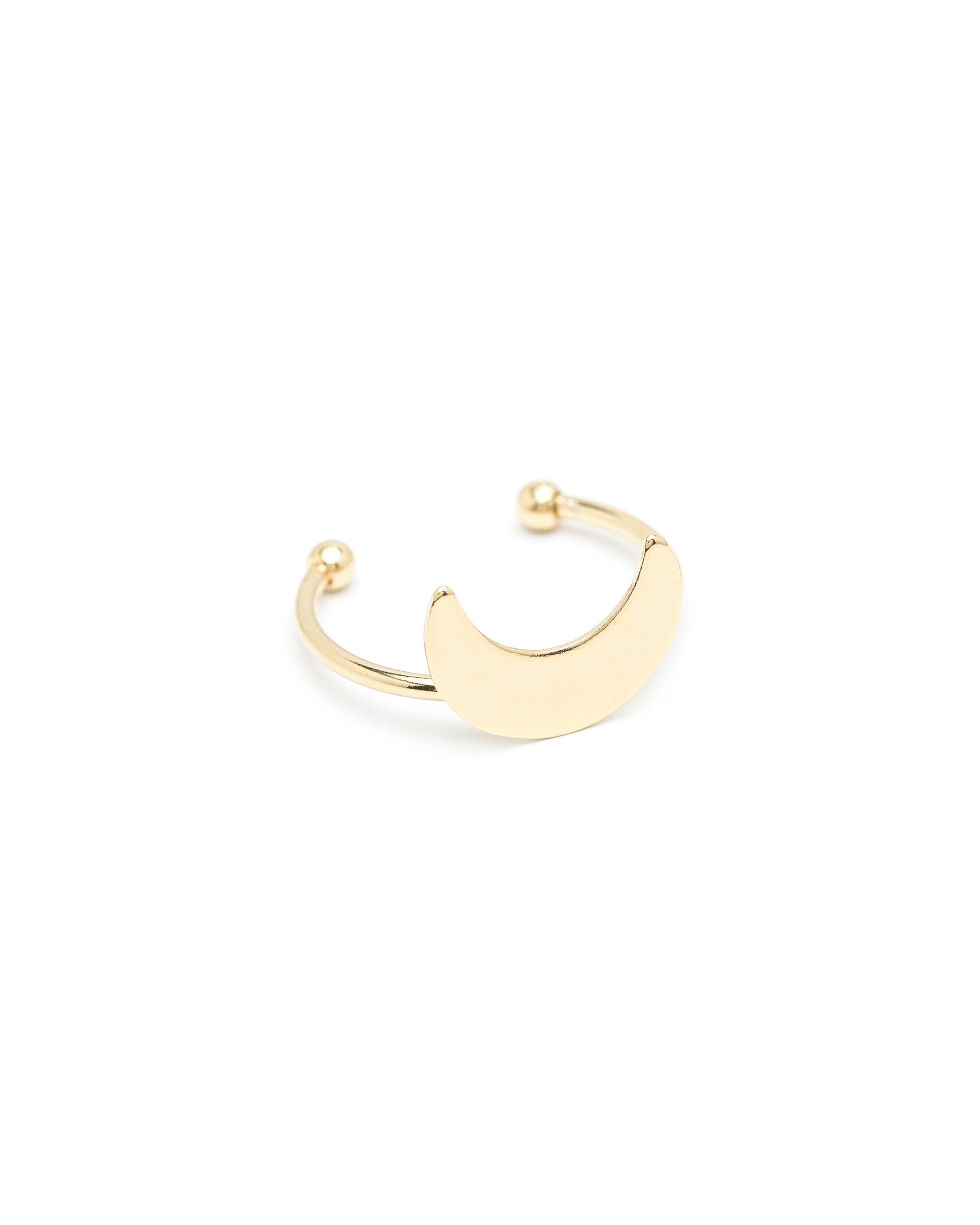 Bague Séléné Or Lune Ajustable Bagues Monsieur Simone