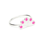 Bague Tao Argent Rose Paon Ronds Bagues Monsieur Simone