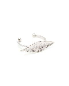 Bague Thalie Argent Feuille Ajustable Bagues Monsieur Simone