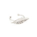 Bague Thalie Argent Feuille Ajustable Bagues Monsieur Simone