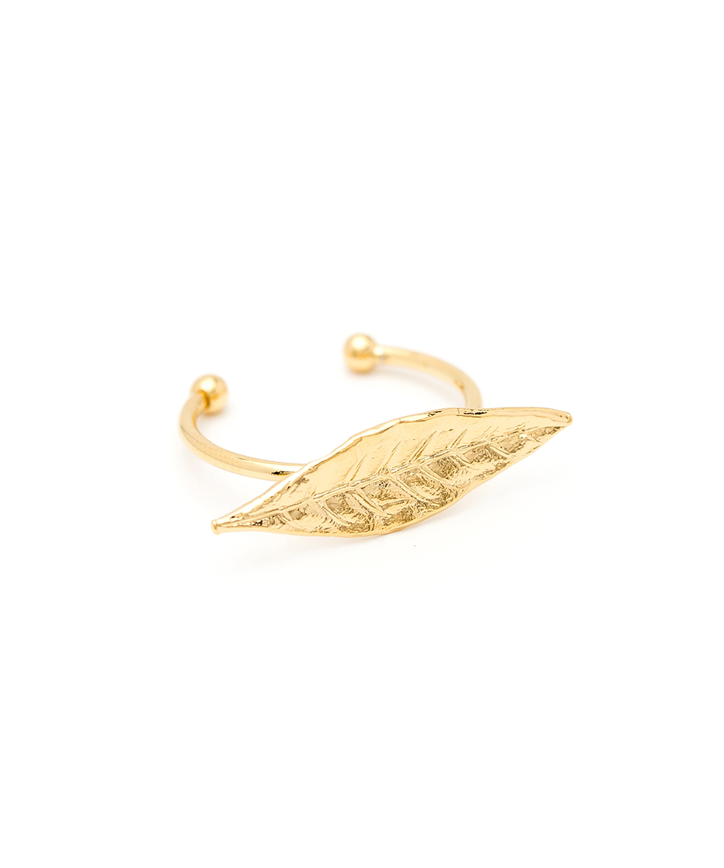 Bague Thalie Or Feuille Ajustable Bagues Monsieur Simone