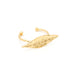 Bague Thalie Or Feuille Ajustable Bagues Monsieur Simone