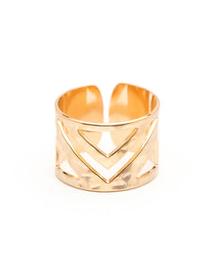 Bague Zak Or Martelée Ajustable Bagues Monsieur Simone
