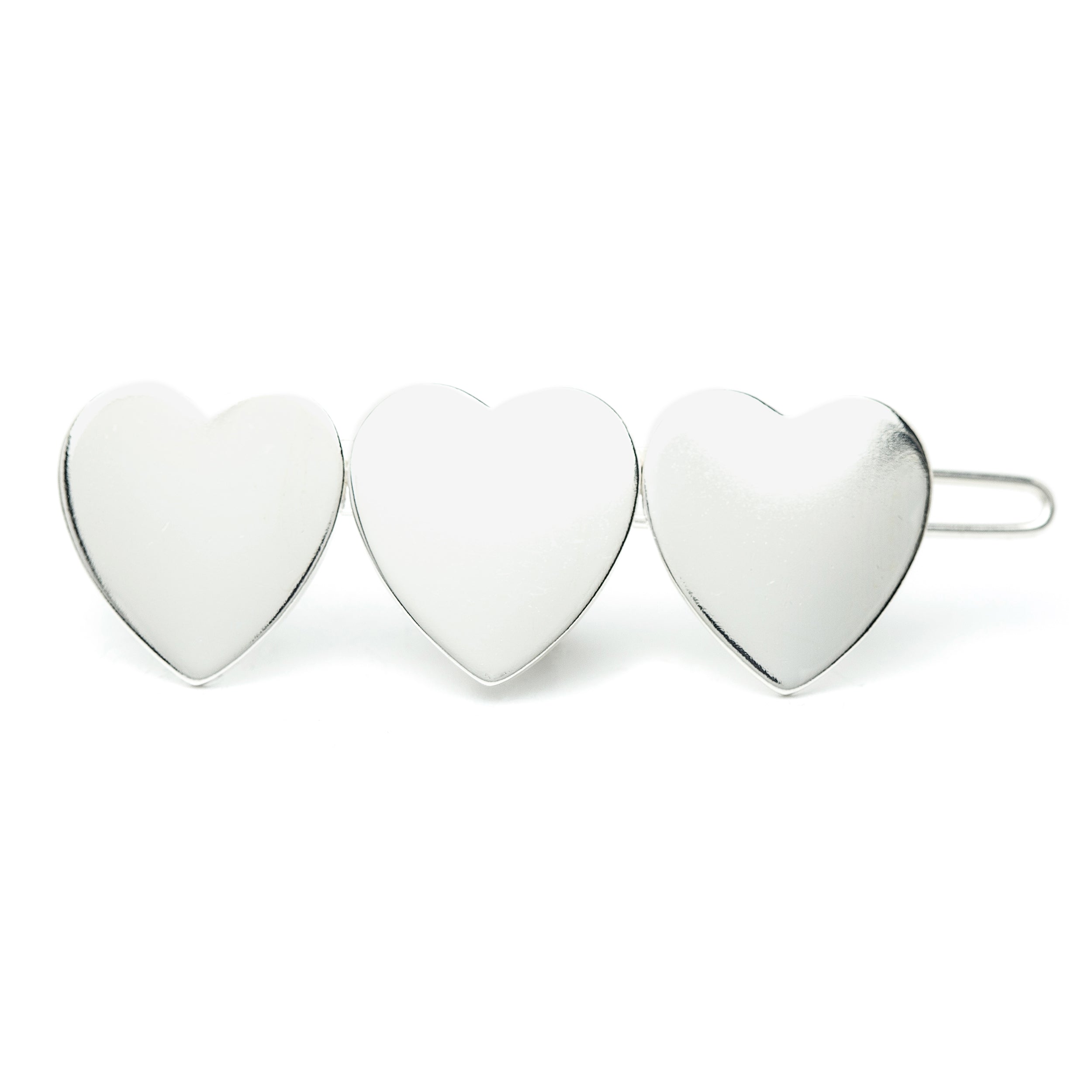 Barrette Aphrodite Argent Coeurs Accessoires Monsieur Simone