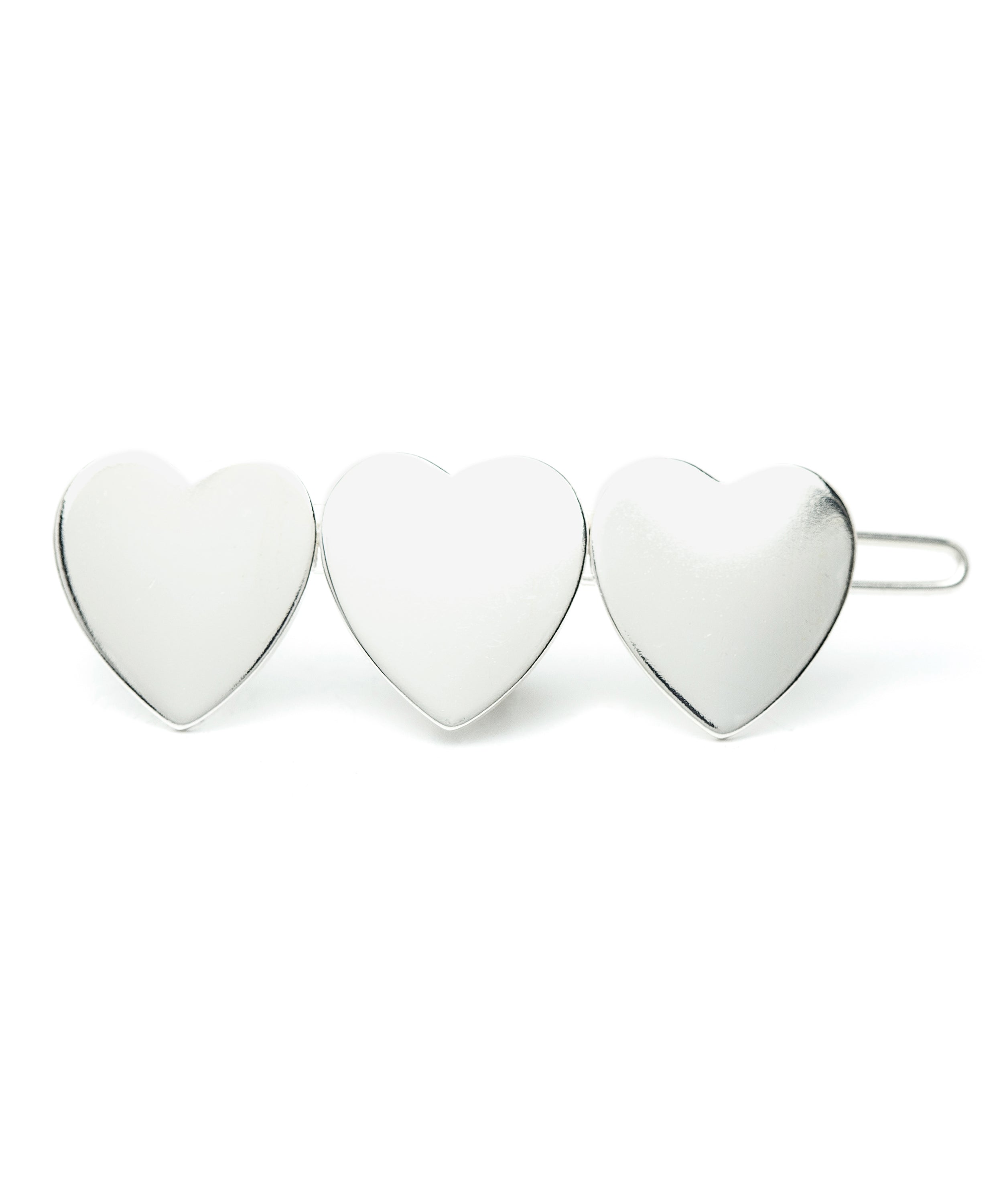 Barrette Aphrodite Argent Coeurs Accessoires Monsieur Simone