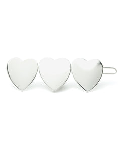 Barrette Aphrodite Argent Coeurs Accessoires Monsieur Simone