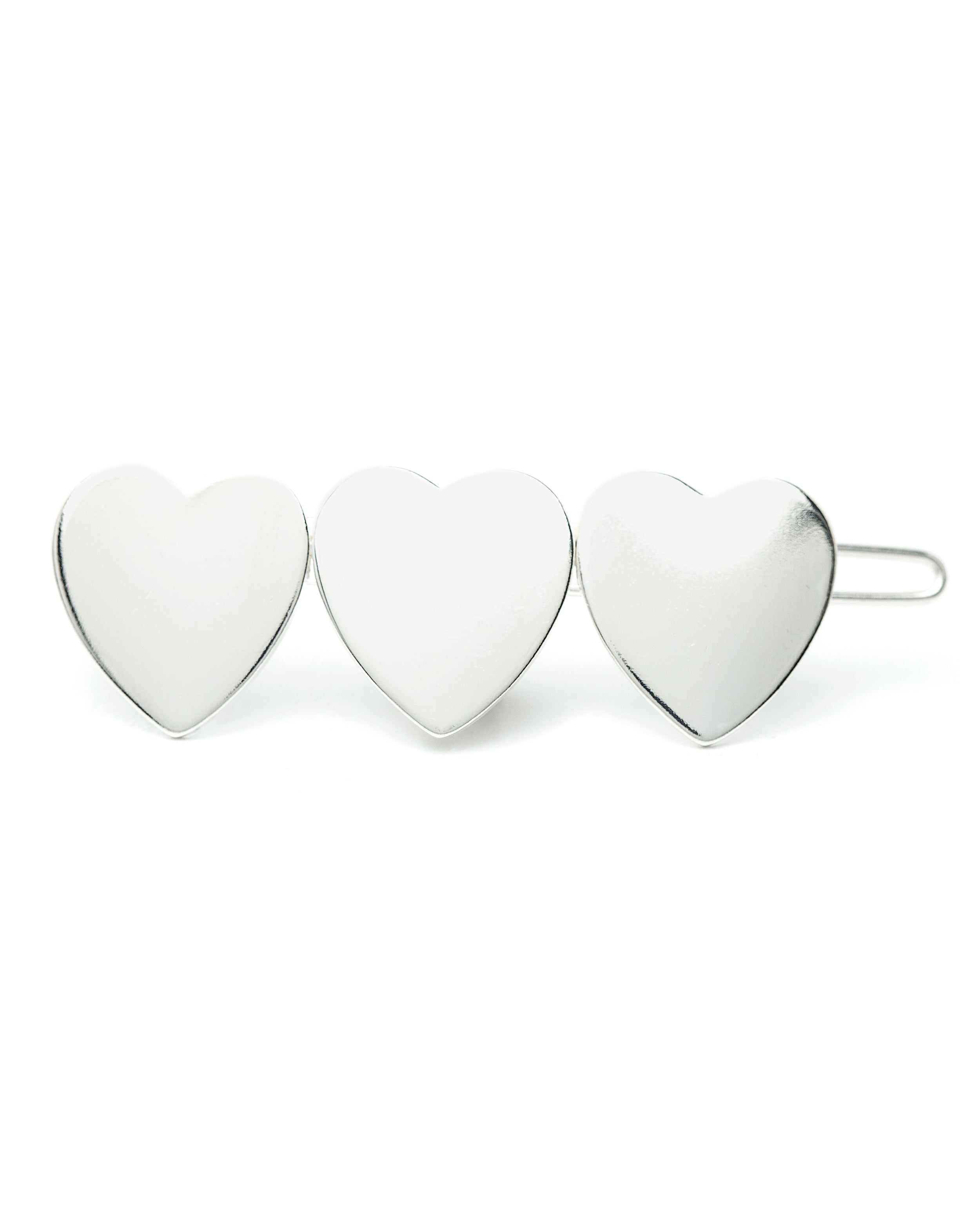 Barrette Aphrodite Argent Coeurs Accessoires Monsieur Simone