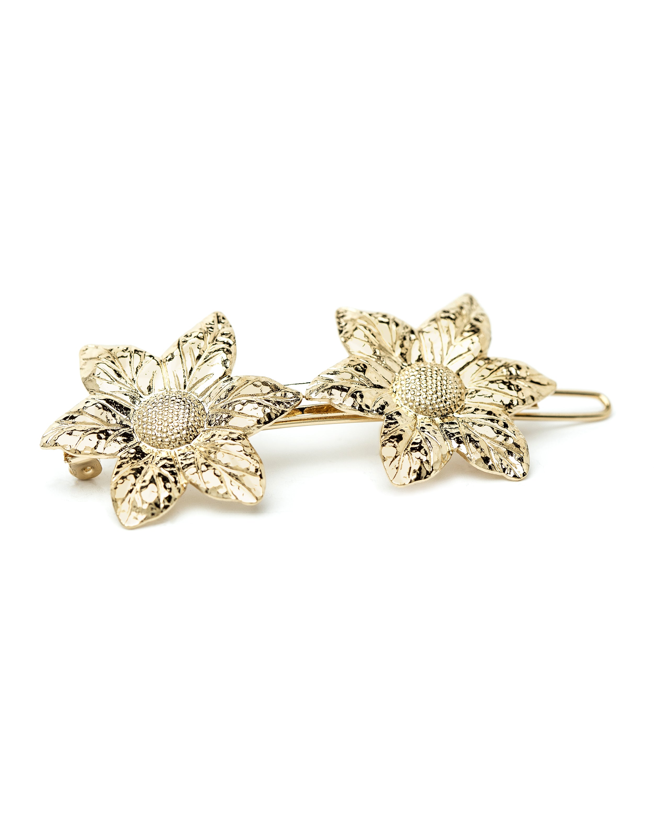 Barrette Hespéris Or Fleurs Accessoires Monsieur Simone