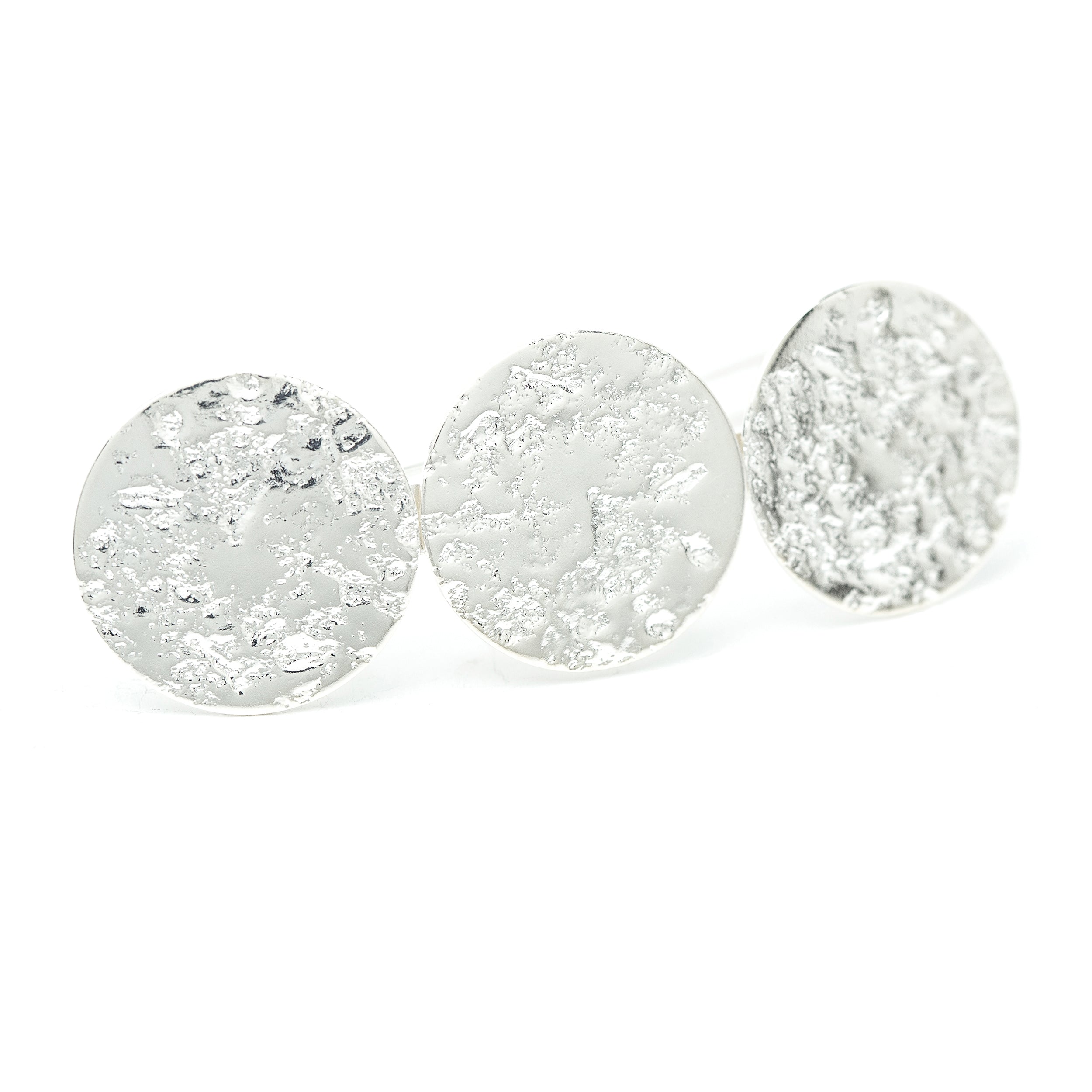 Barrette Hestia Argent Ronds Martelés Accessoires Monsieur Simone