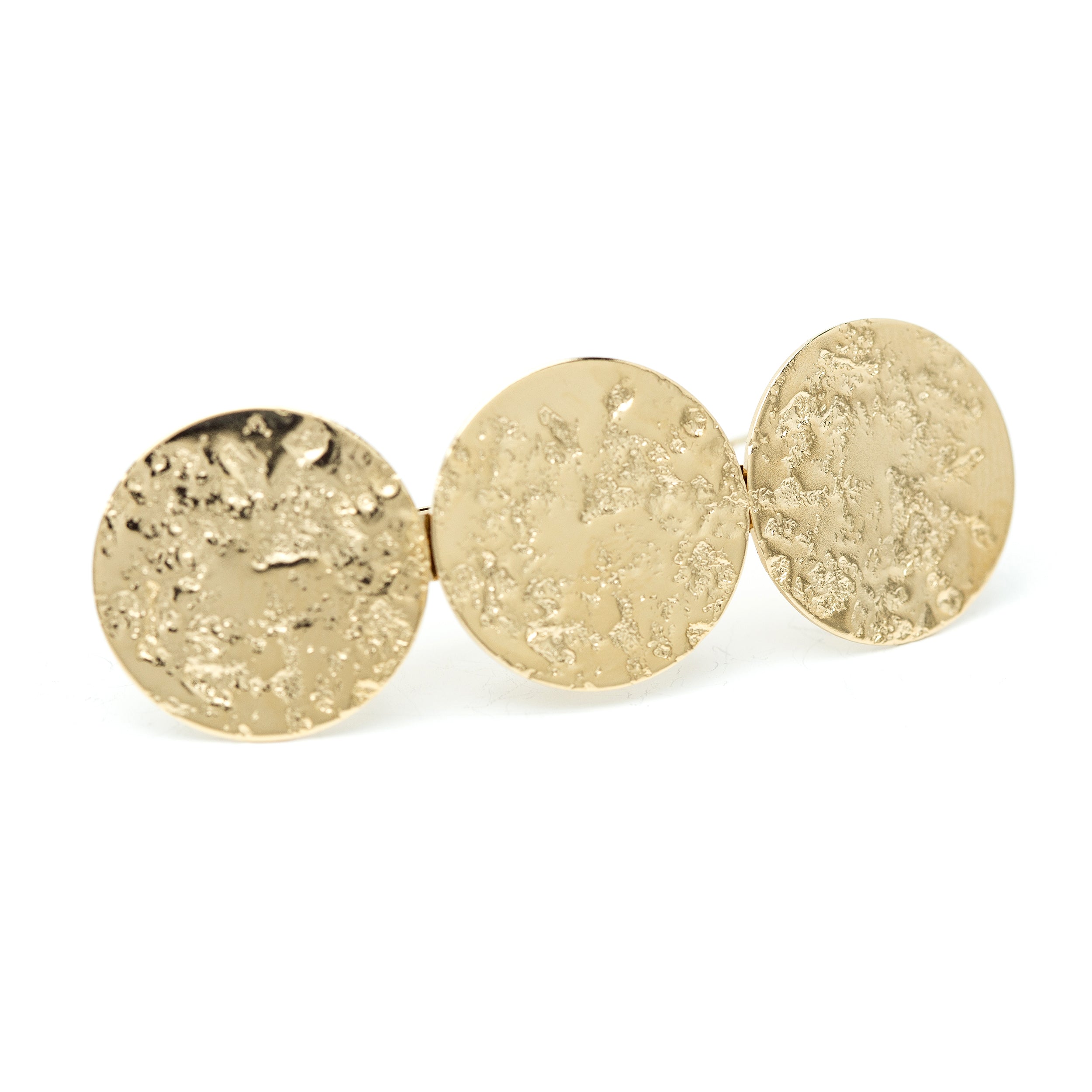 Barrette Hestia Or Ronds Martelés Accessoires Monsieur Simone