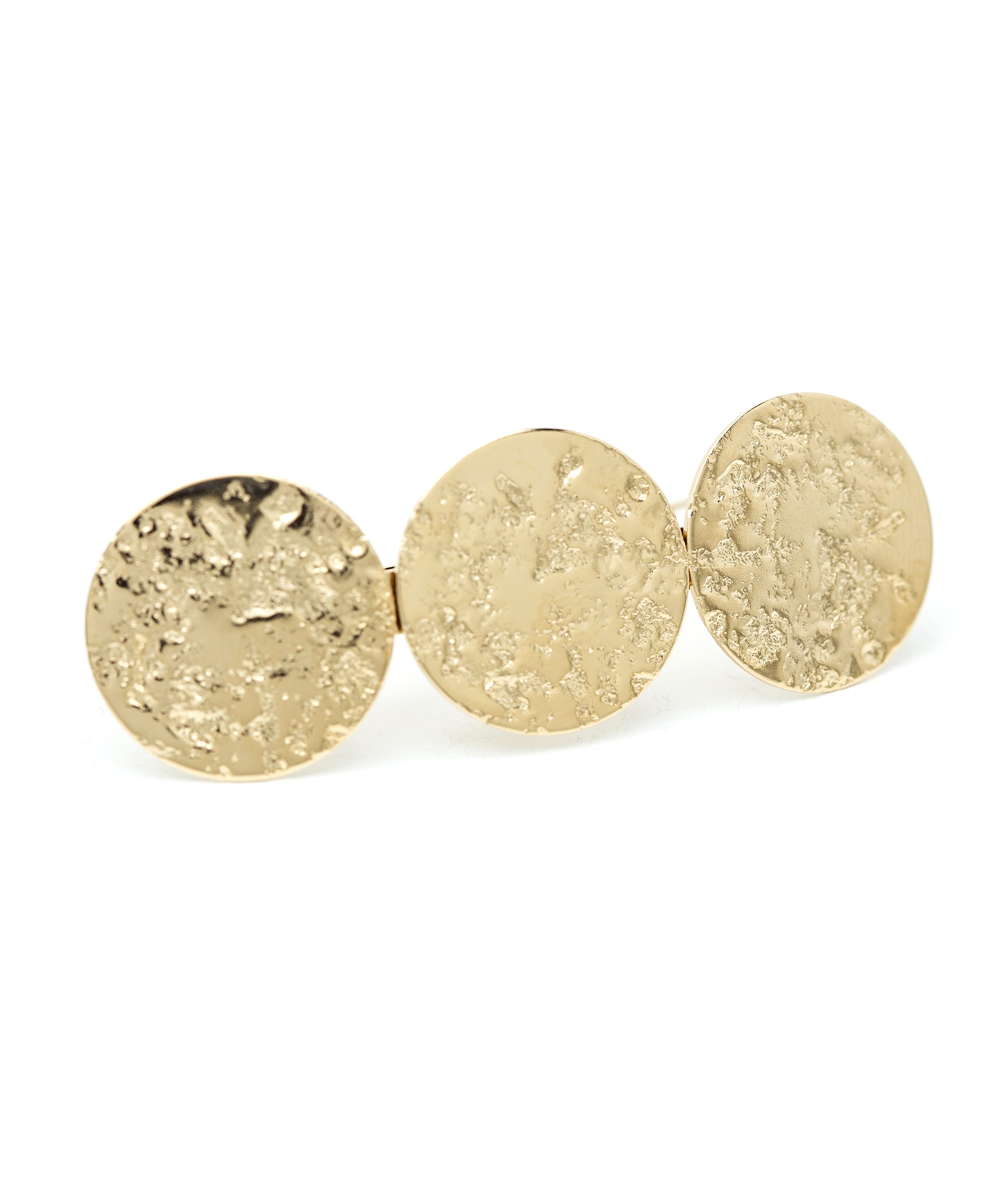 Barrette Hestia Or Ronds Martelés Accessoires Monsieur Simone