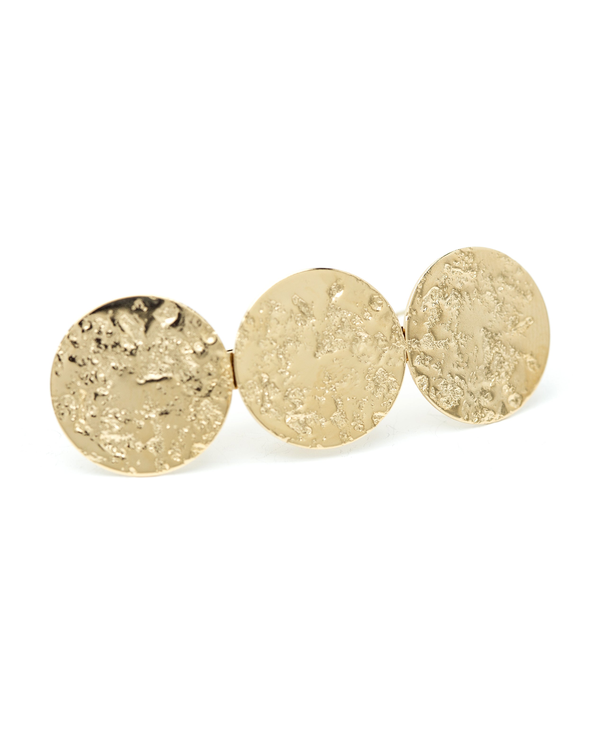 Barrette Hestia Or Ronds Martelés Accessoires Monsieur Simone