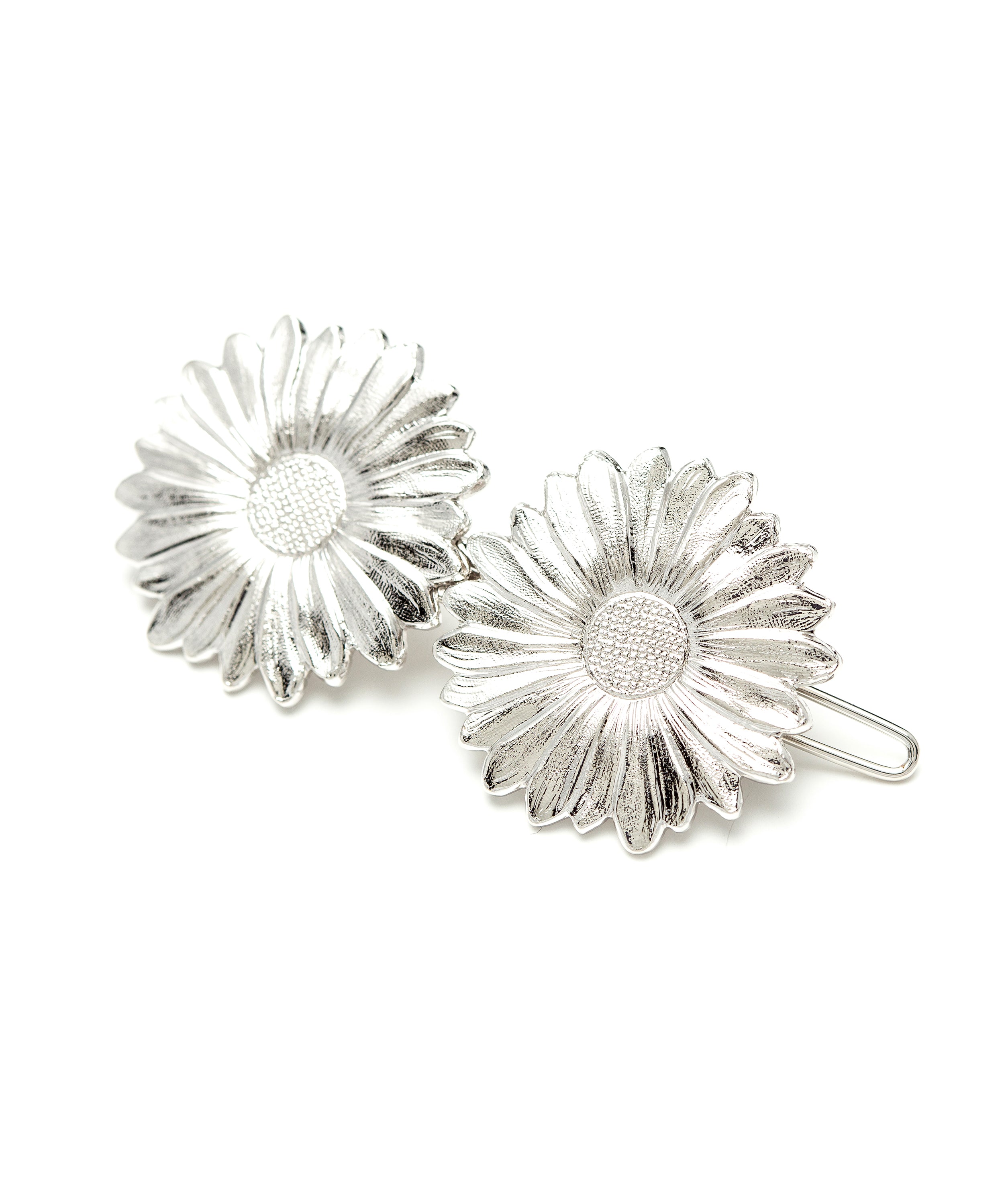 Barrette Maïa Argent Fleurs Accessoires Monsieur Simone