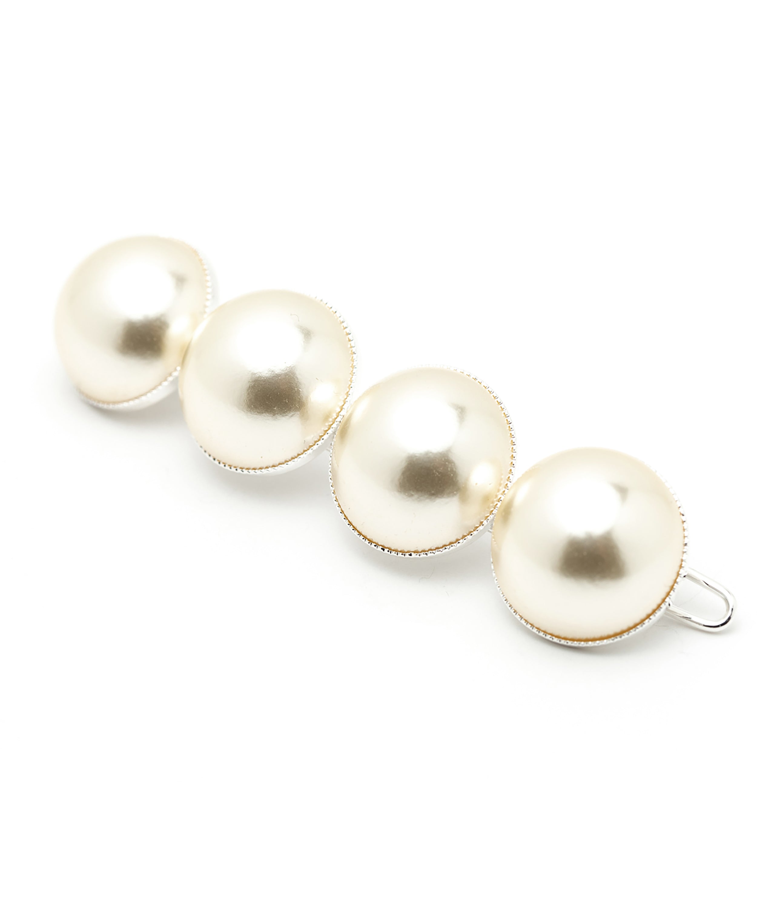 Barrette Nélya Argent Perles Accessoires Monsieur Simone
