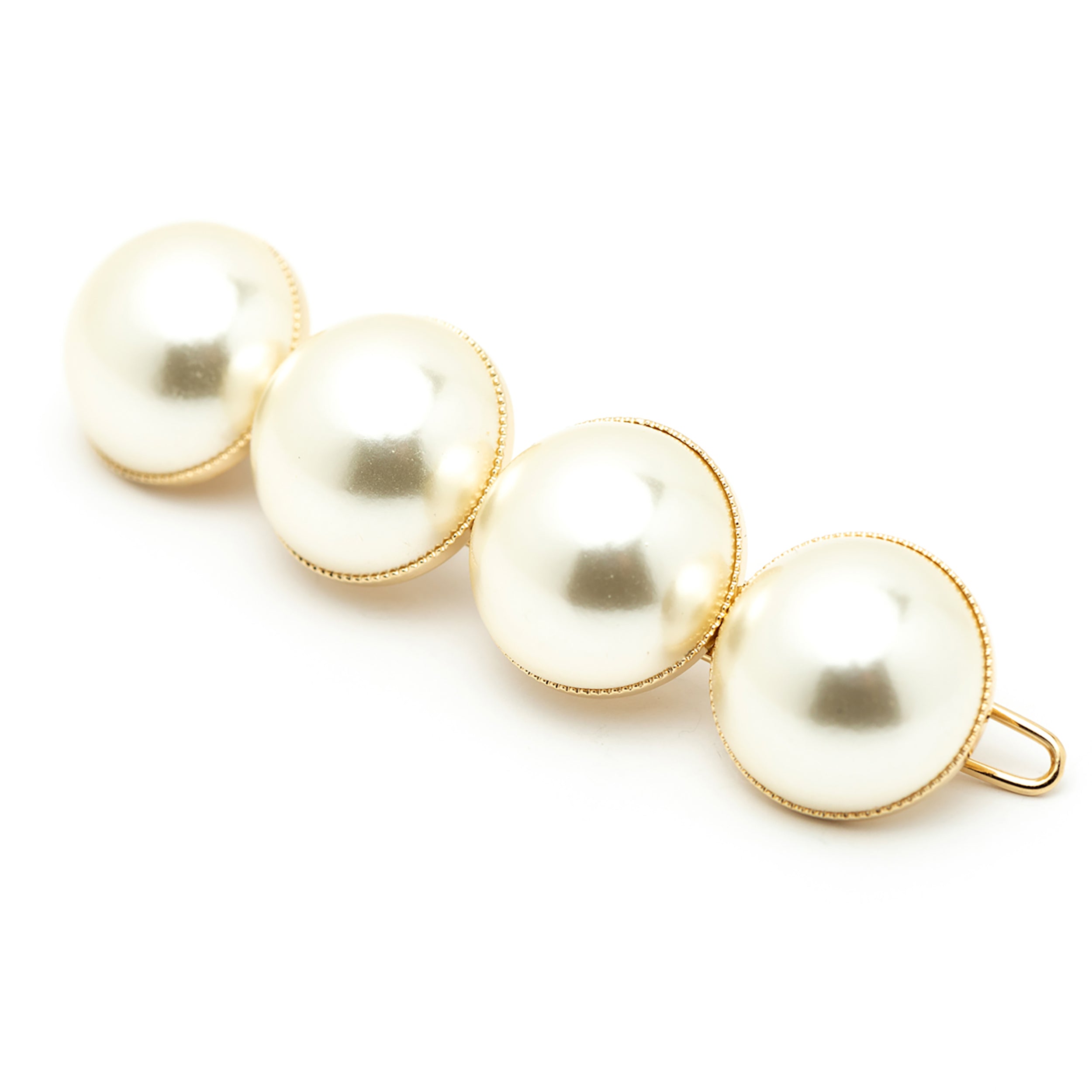Barrette Nélya Or Perles Accessoires Monsieur Simone