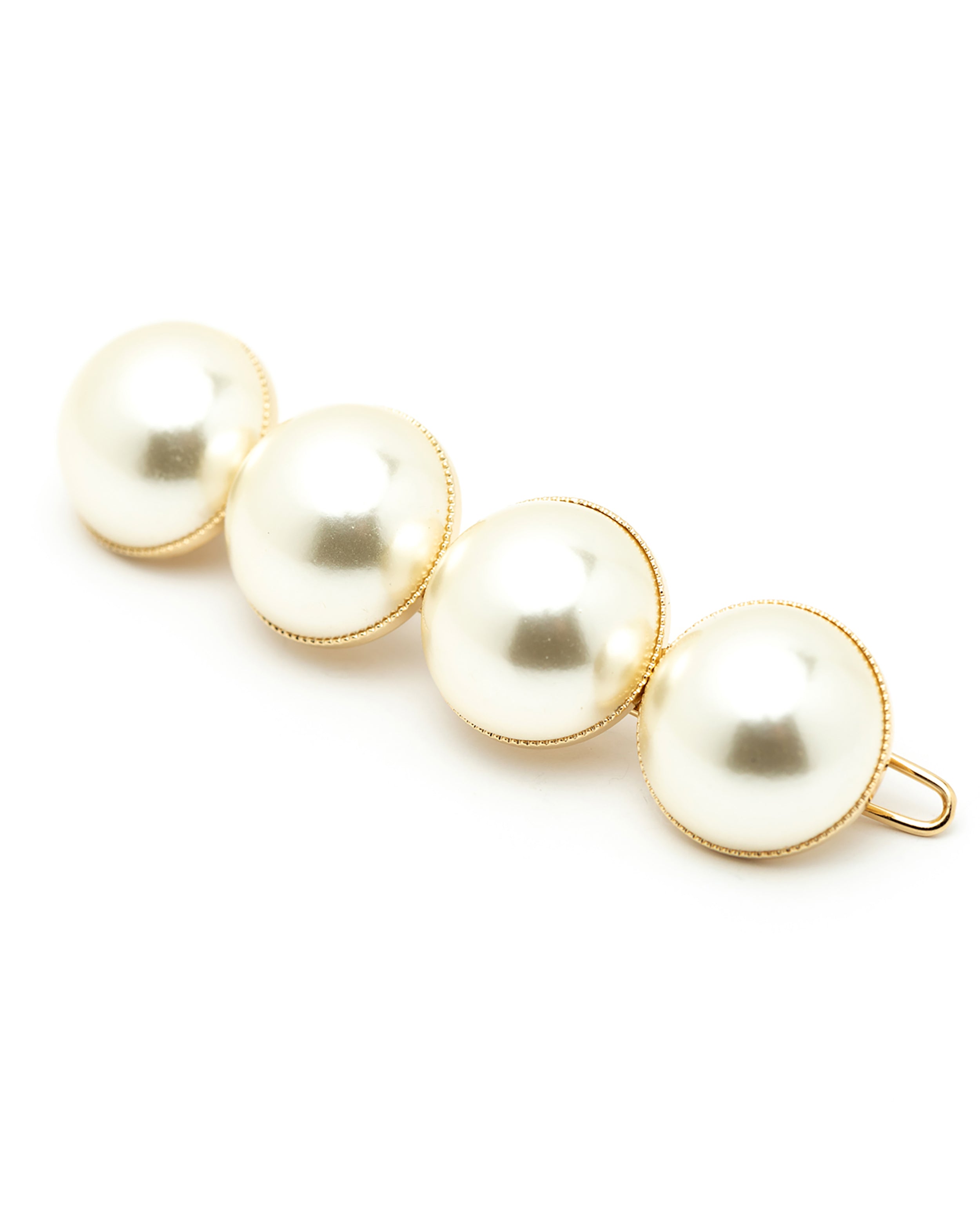 Barrette Nélya Or Perles Accessoires Monsieur Simone