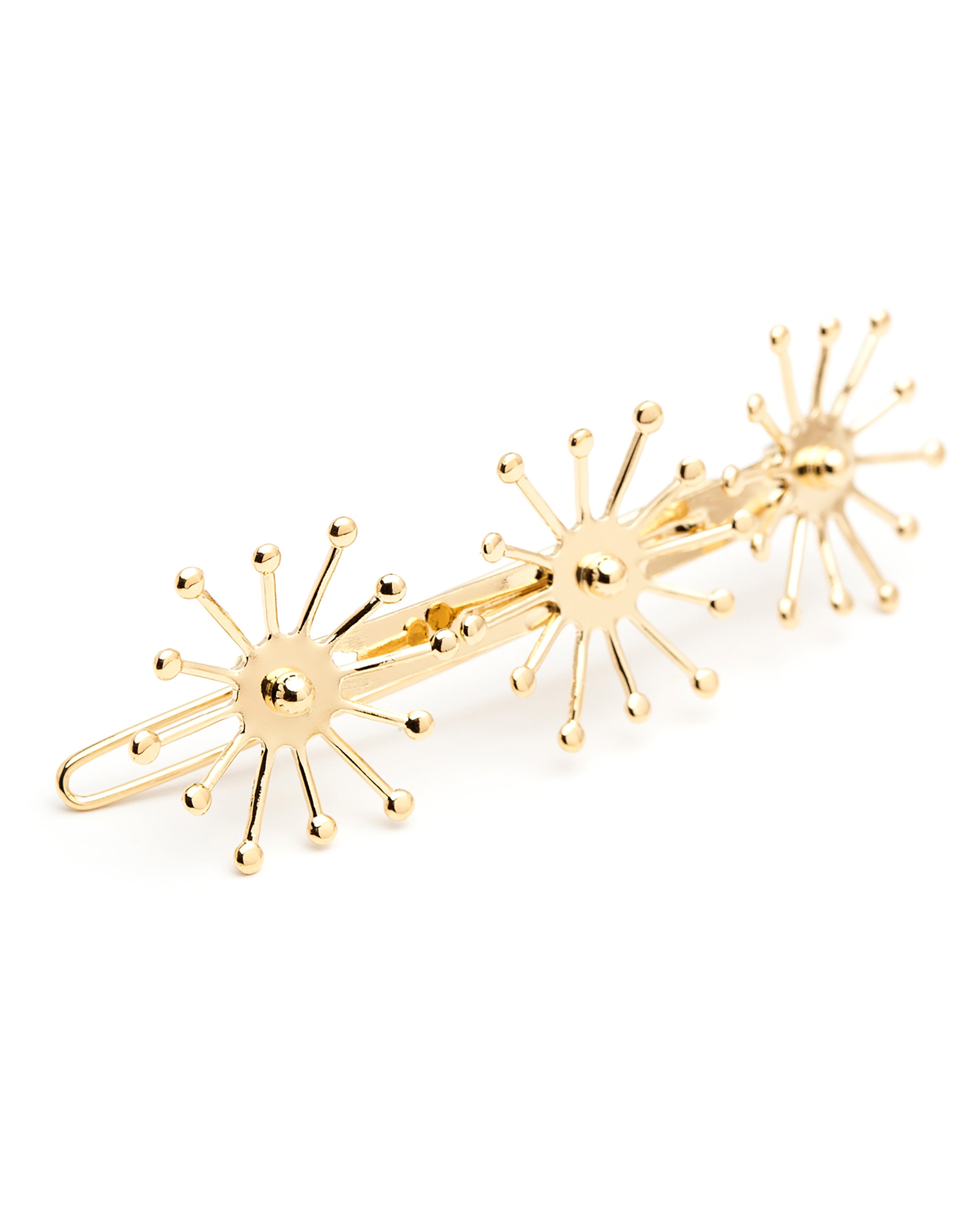 Barrette Rhéa Or Flocons Accessoires Monsieur Simone