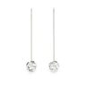 Boucles d'Oreilles Pendantes Aglaé Argent Fleurs Boucles d'Oreilles Monsieur Simone