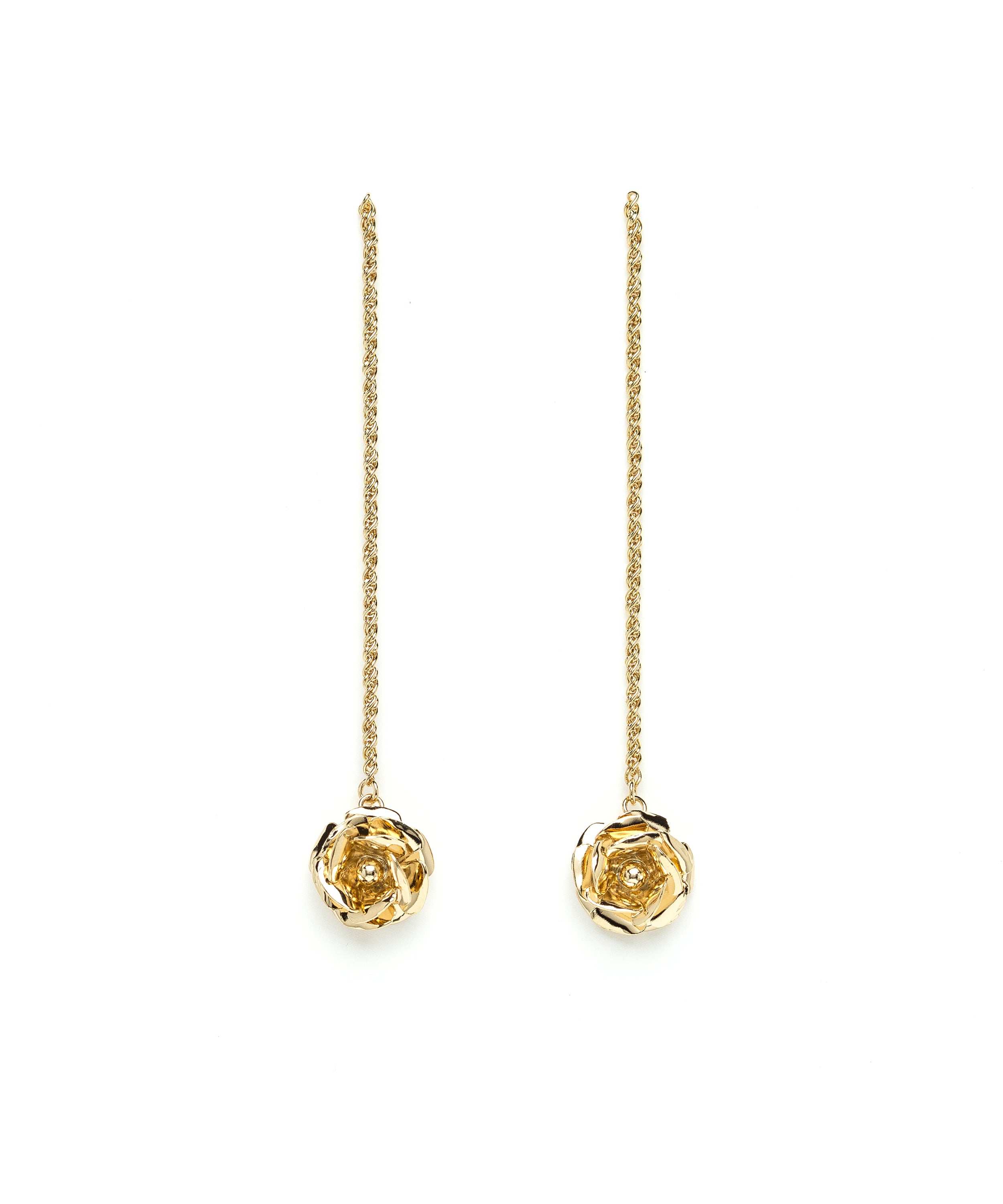 Boucles d'Oreilles Pendantes Aglaé Or Fleurs Boucles d'Oreilles Monsieur Simone