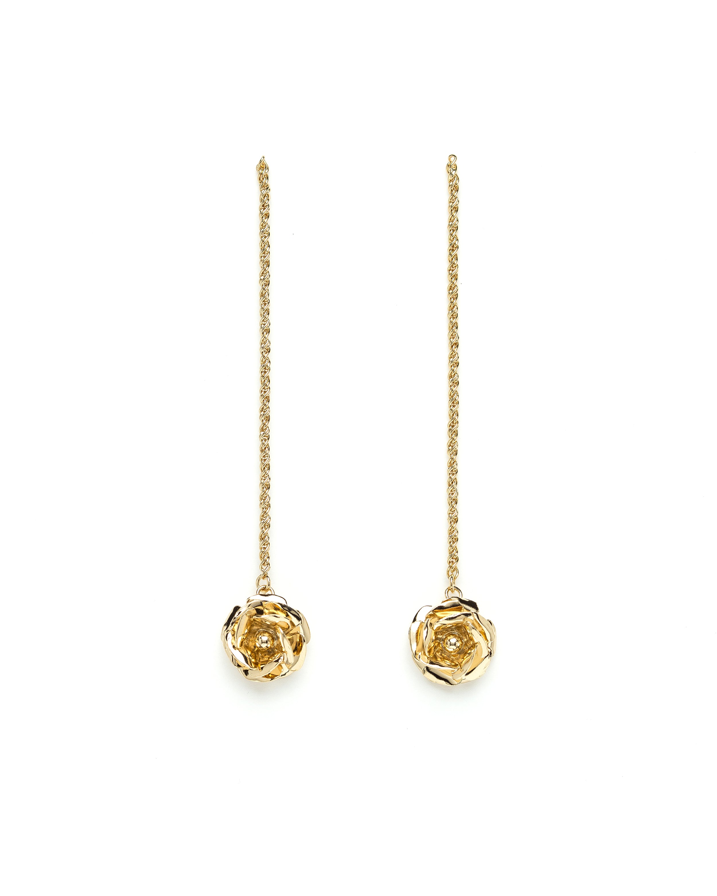Boucles d'Oreilles Pendantes Aglaé Or Fleurs Boucles d'Oreilles Monsieur Simone