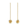 Boucles d'Oreilles Pendantes Aglaé Or Fleurs Boucles d'Oreilles Monsieur Simone