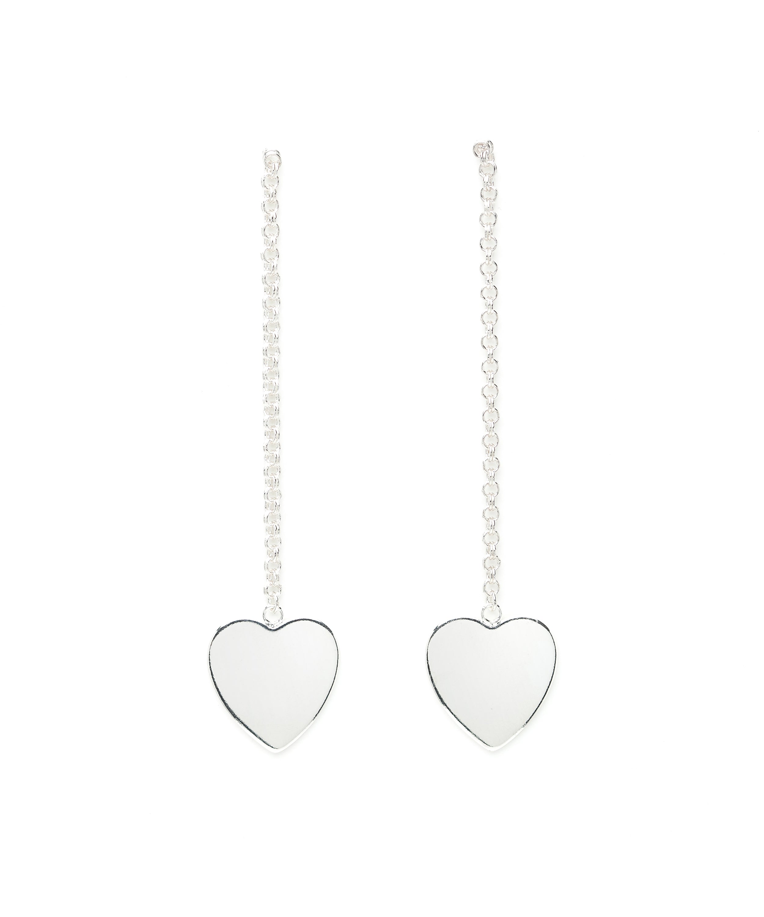 Boucles d'Oreilles Pendantes Aphrodite Argent Coeur Boucles d'Oreilles Monsieur Simone