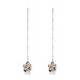 Boucles d'Oreilles Pendantes Gaïa Argent Fleurs Boucles d'Oreilles Monsieur Simone
