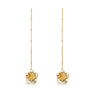 Boucles d'Oreilles Pendantes Gaïa Or Fleurs Boucles d'Oreilles Monsieur Simone