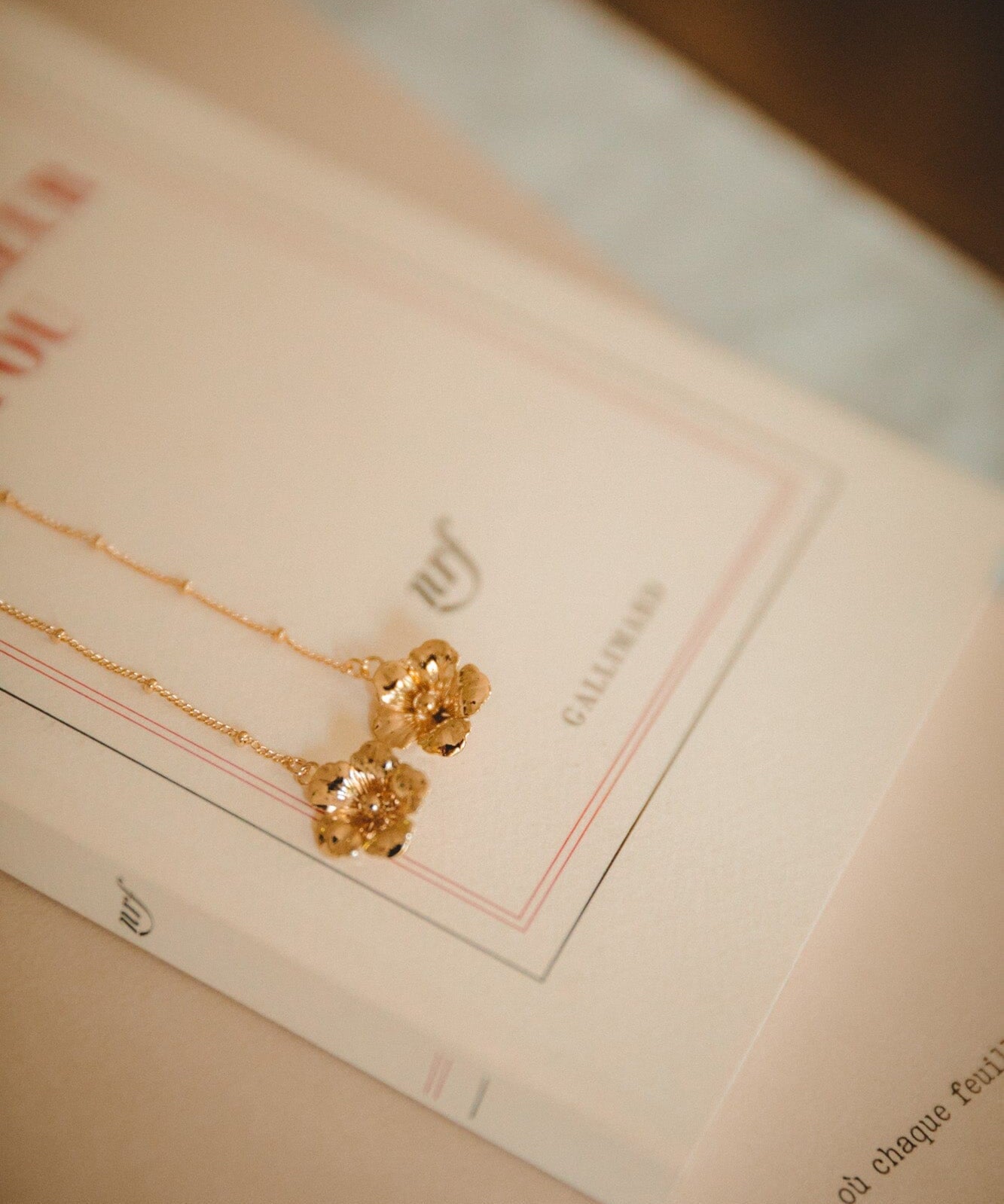 Boucles d'Oreilles Pendantes Gaïa Or Fleurs Boucles d'Oreilles Monsieur Simone