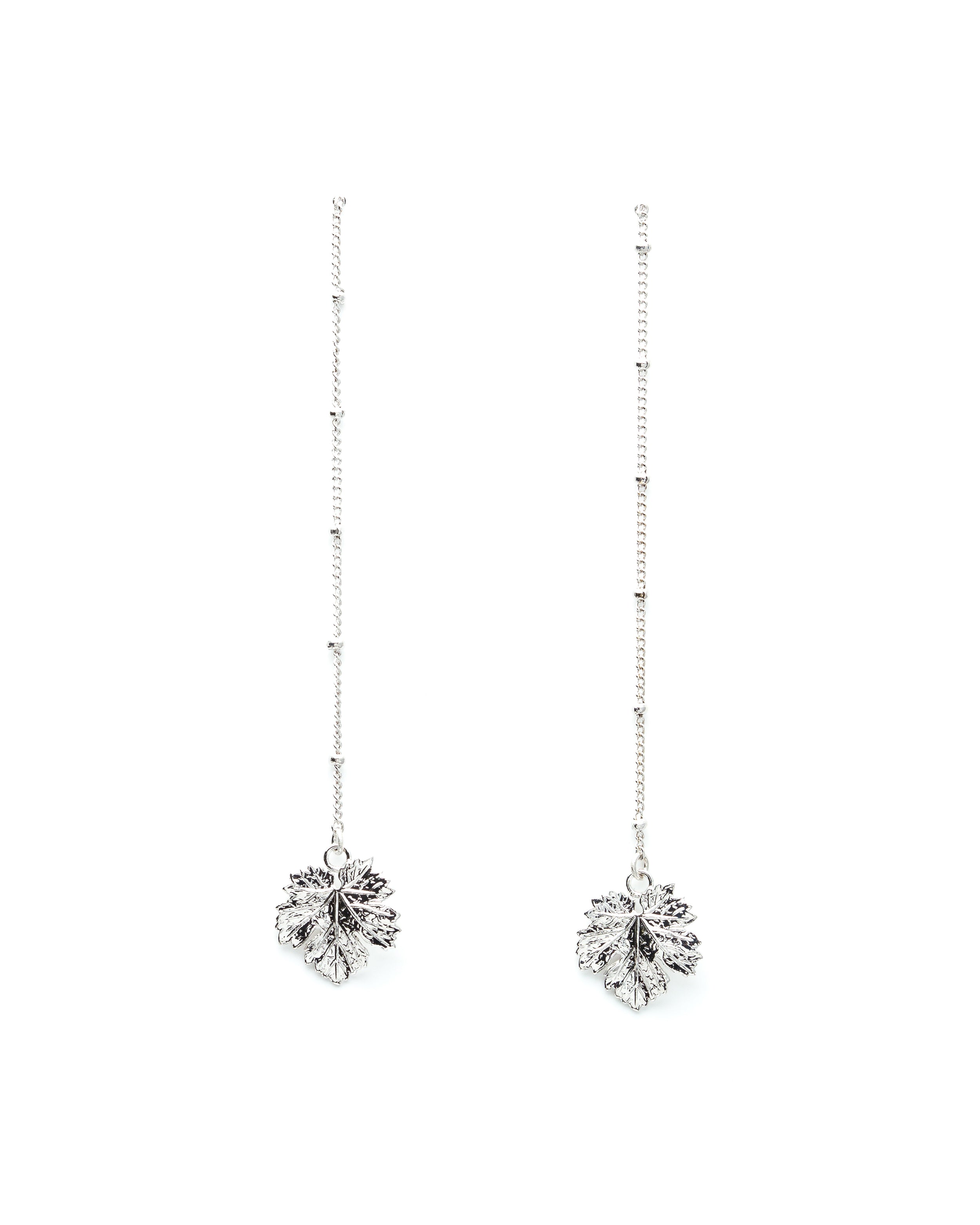 Boucles d'Oreilles Pendantes Héra Argent Feuilles Boucles d'Oreilles Monsieur Simone