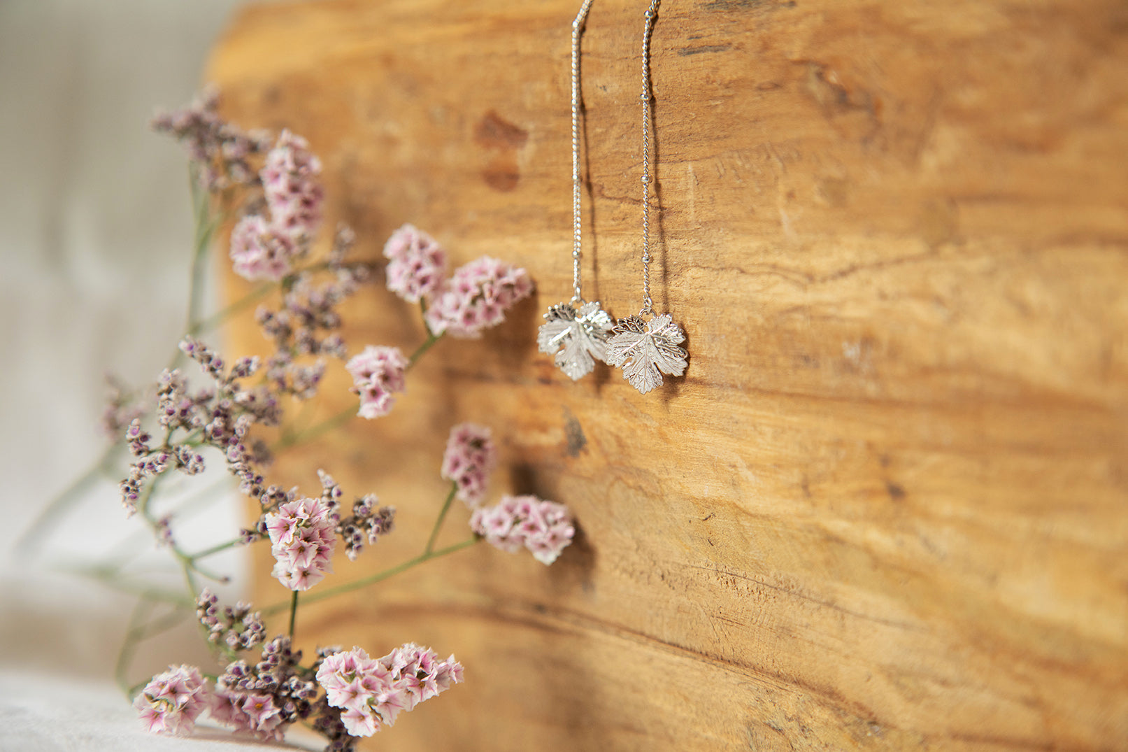 Boucles d'Oreilles Pendantes Héra Argent Feuilles Boucles d'Oreilles Monsieur Simone