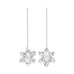 Boucles d'Oreilles Pendantes Hespéris Argent Fleurs Boucles d'Oreilles Monsieur Simone