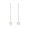 Boucles d'Oreilles Pendantes Hestia Argent Ronds Martelés Boucles d'Oreilles Monsieur Simone