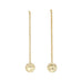 Boucles d'Oreilles Pendantes Hestia Or Ronds Martelés Boucles d'Oreilles Monsieur Simone