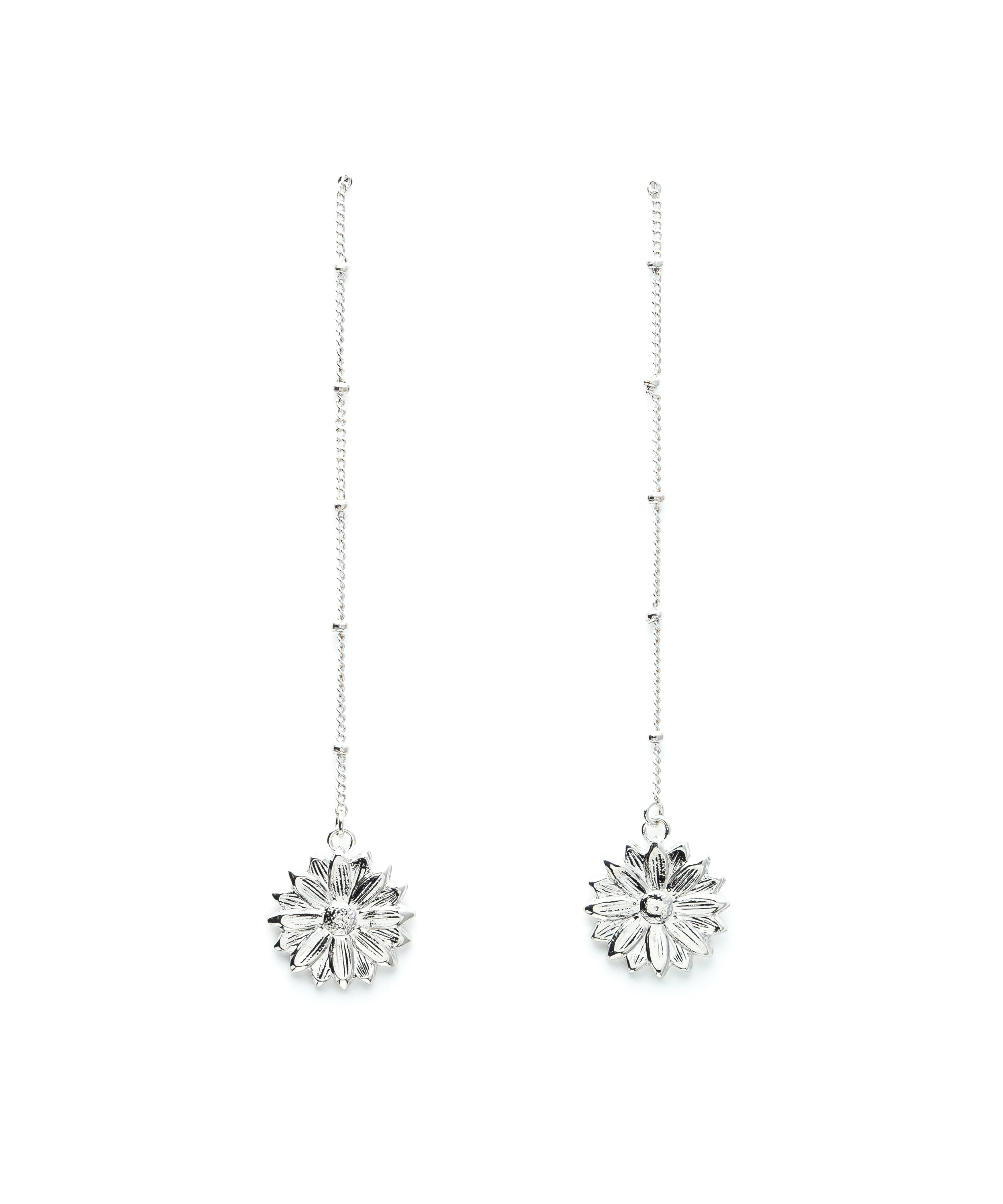 Boucles d'Oreilles Pendantes Maïa Argent Fleurs Boucles d'Oreilles Monsieur Simone