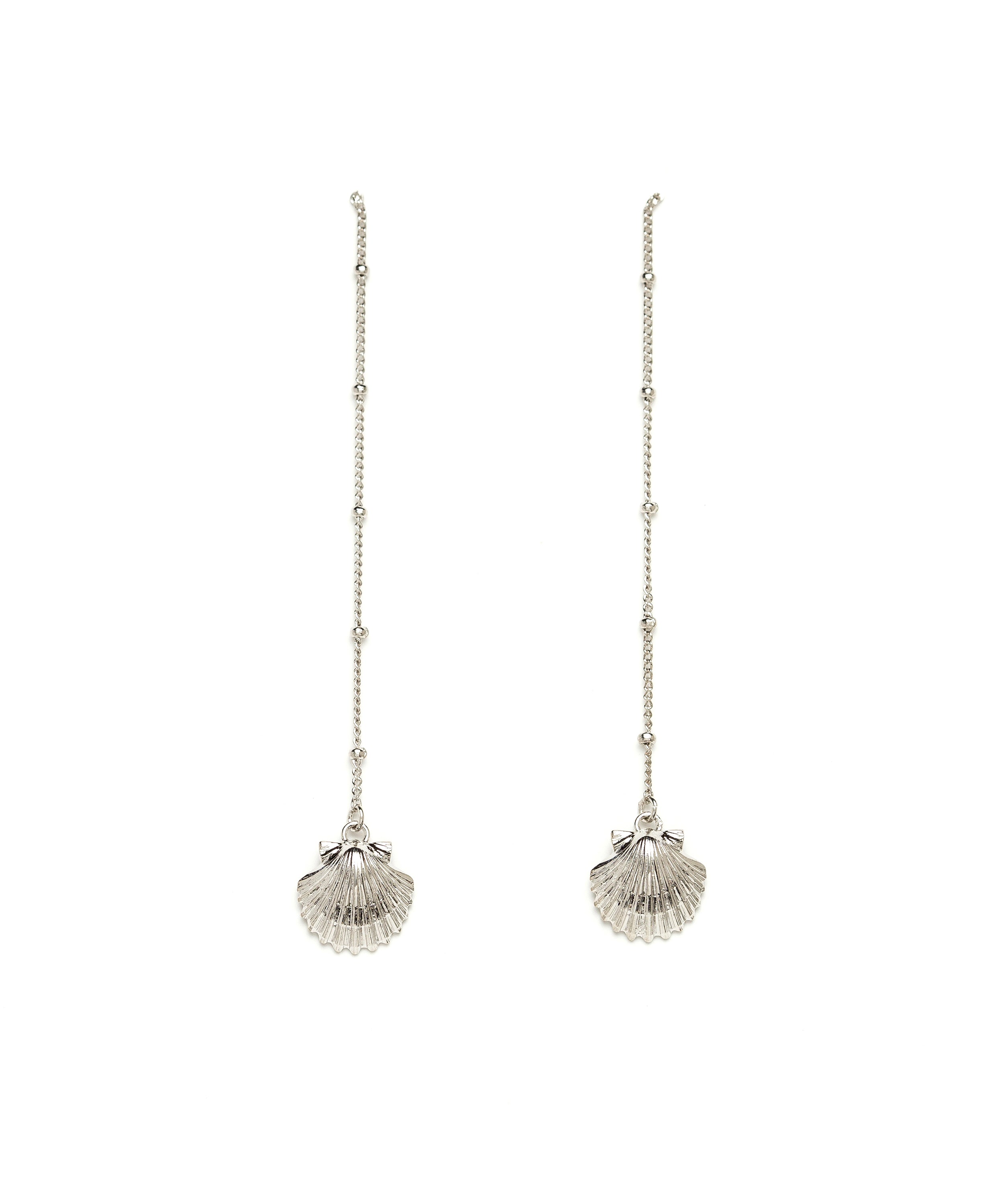 Boucles d'Oreilles Pendantes Nérée Argent Coquillages Boucles d'Oreilles Monsieur Simone